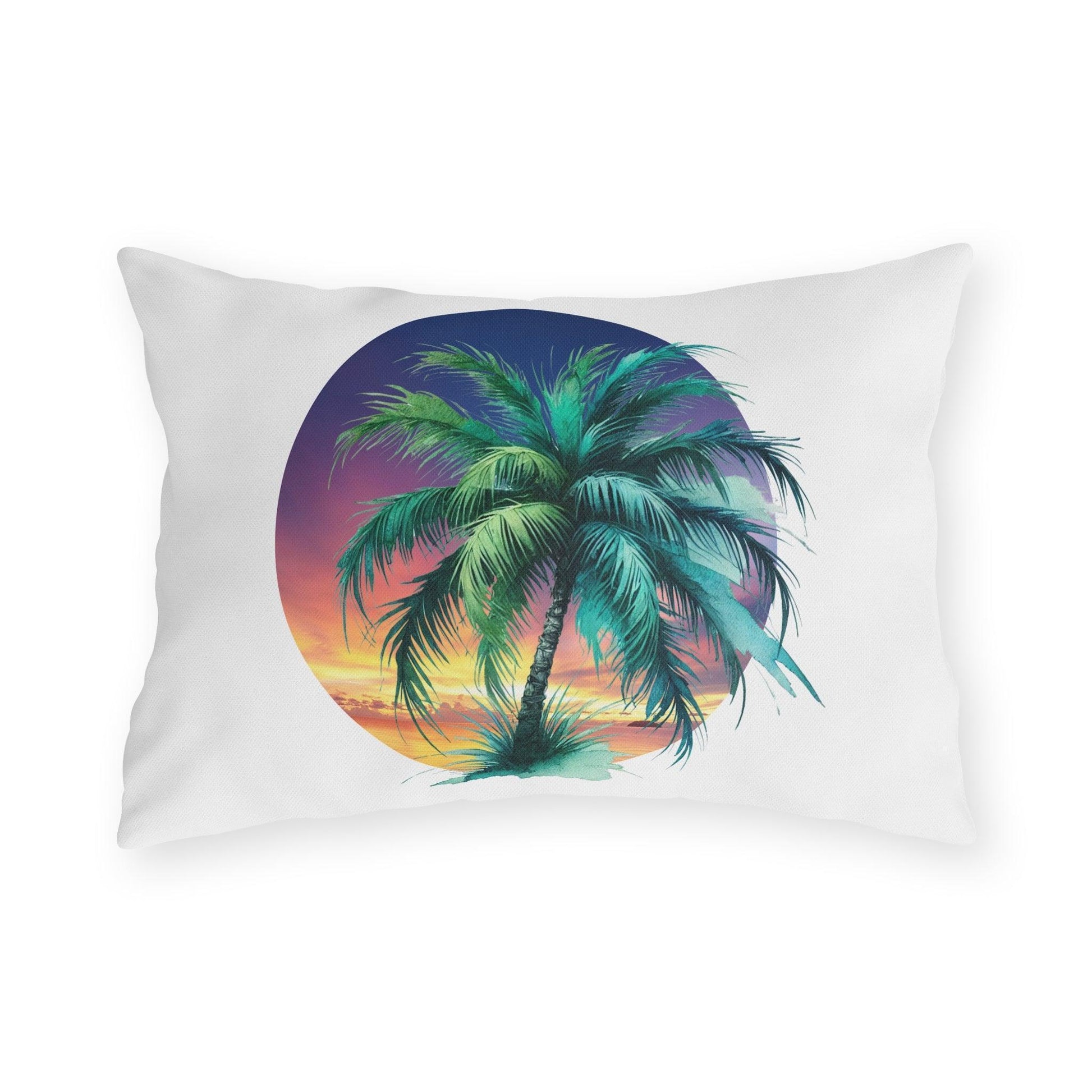 🌅 Tropical Sunset Paradise 🌴 Outdoor Pillow ✨ Bring the tropical vibes home! - Whippie's