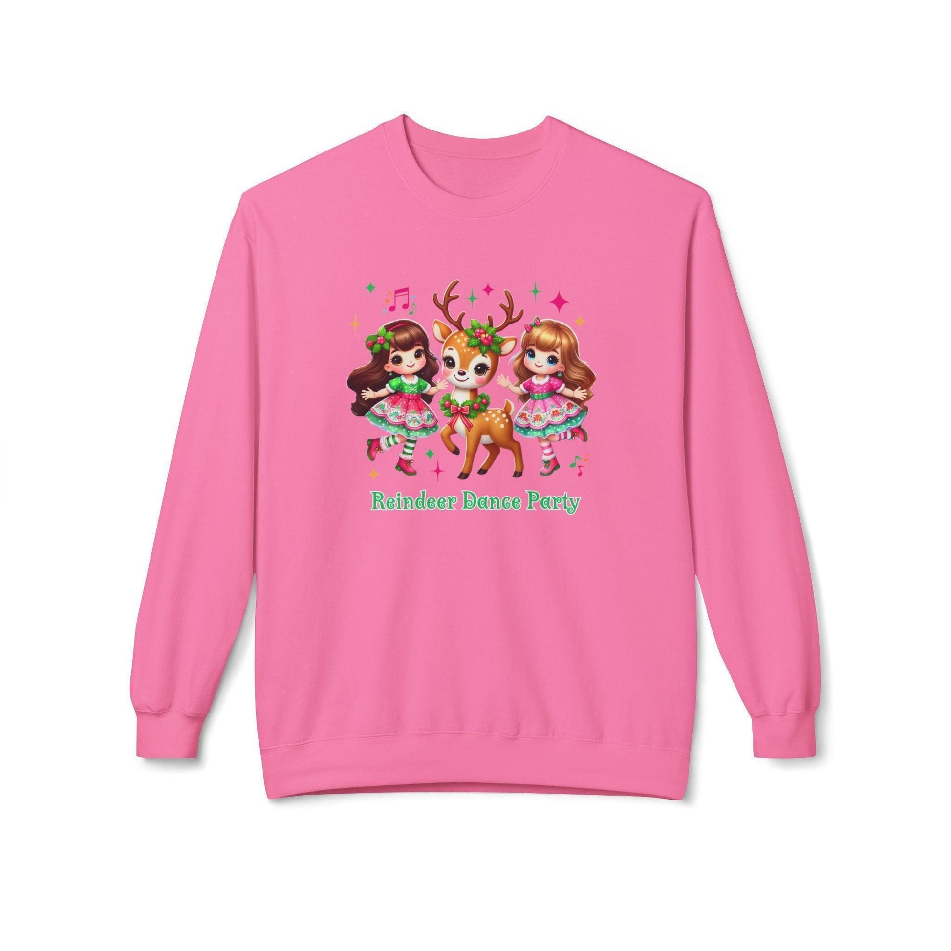 Reindeer Dance Party 🦌 Unisex Fleece Sweatshirt 🎄🎁 - Whippie's