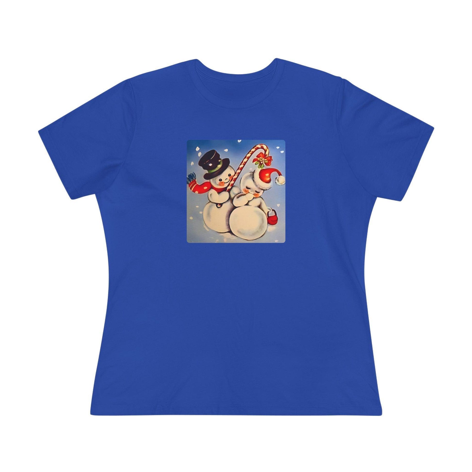Snow Couple Mistletoe - Women's Softstyle Tee - Whippie's