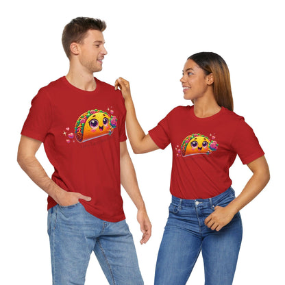 🌮 Let's Taco 'Bout Love 💖 Unisex Jersey Tee ✨ Spread the love this Valentine's Day! - Whippie's