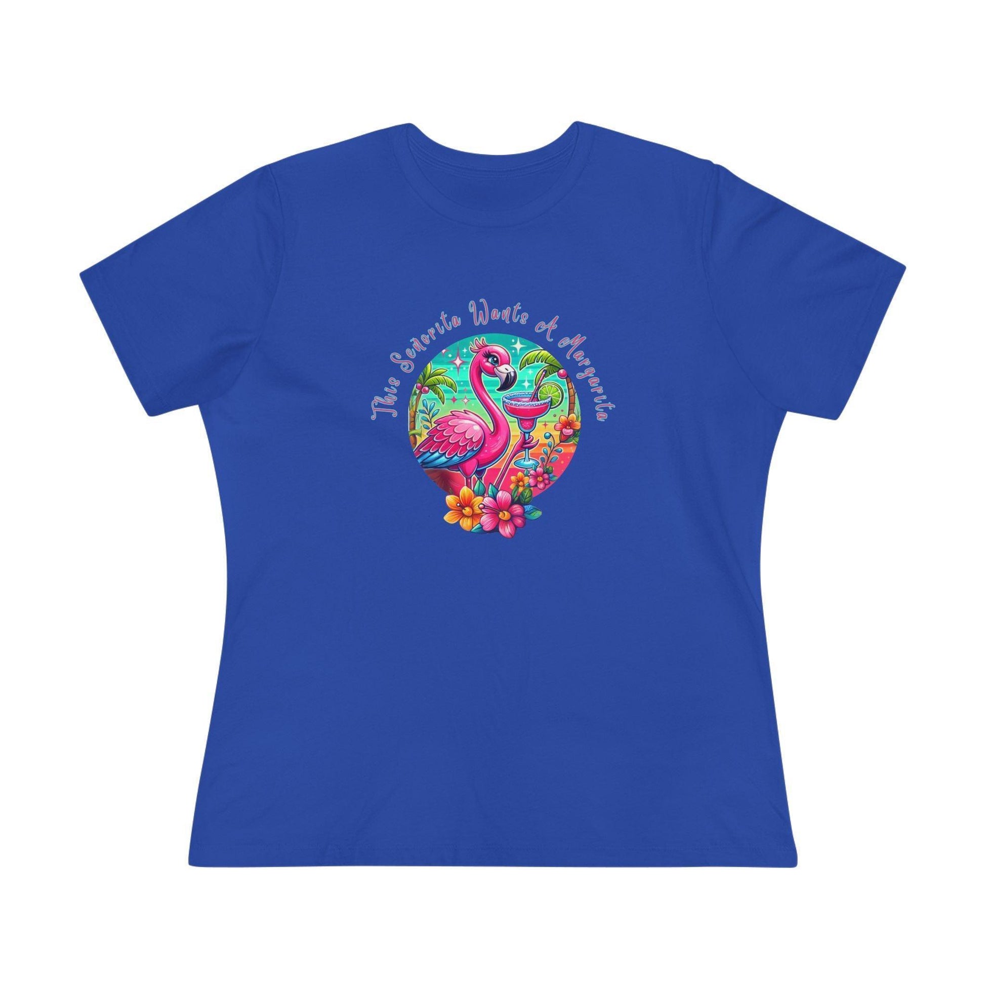 This Señorita Wants a Margarita - Women's Cotton Tee 🦩🍹 - Whippie's