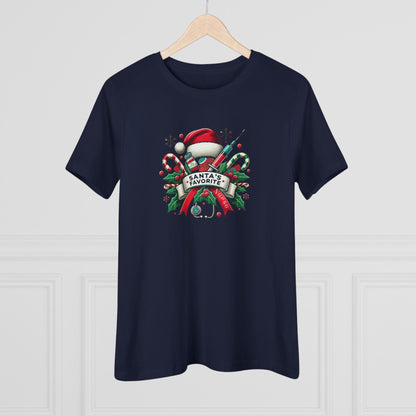 Santa's Favorite Nurse - Women's Softstyle Tee - Whippie's