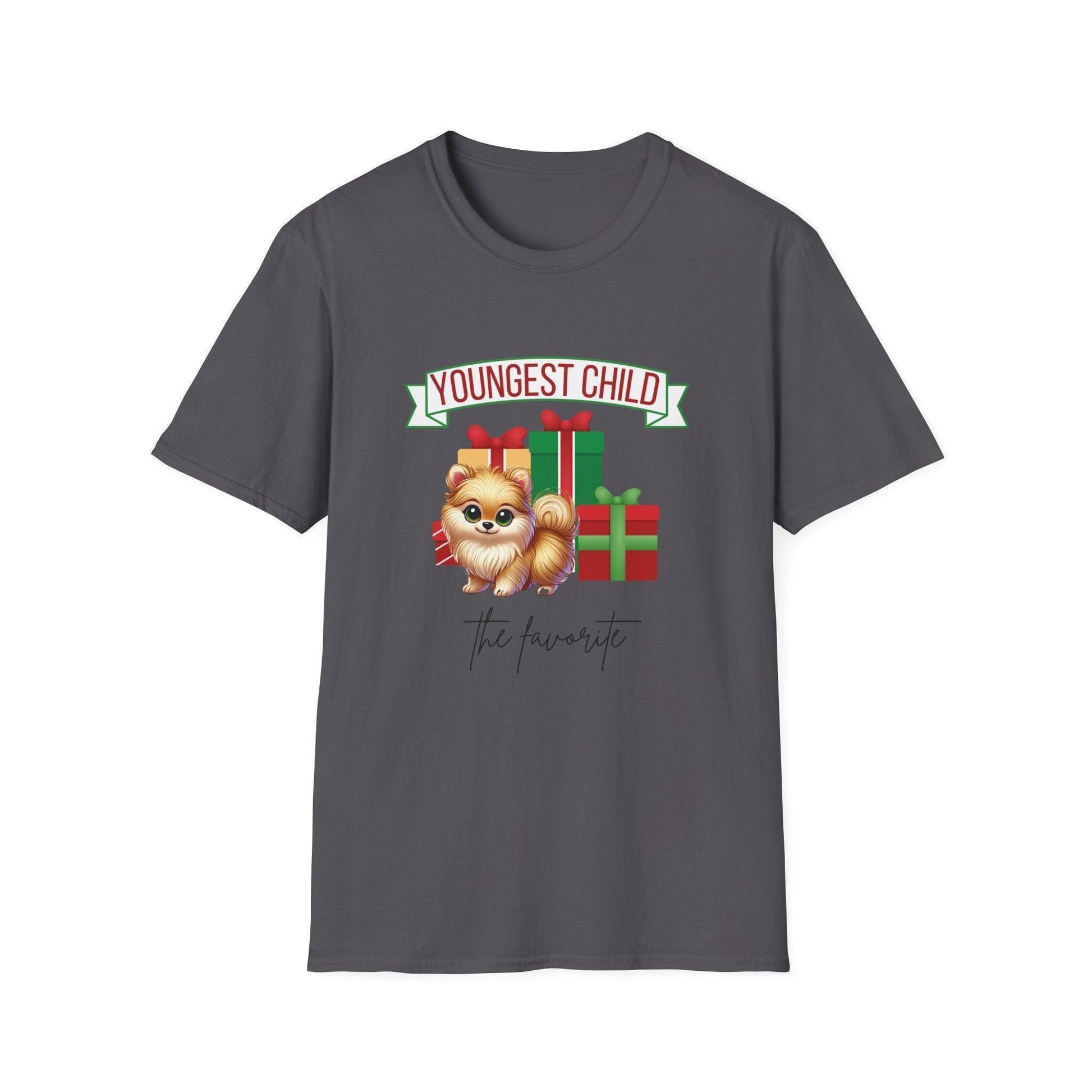 Youngest Child, The Favorite 🎁🐶 Pomeranian - Unisex Tee! 🎁👑 - Whippie's
