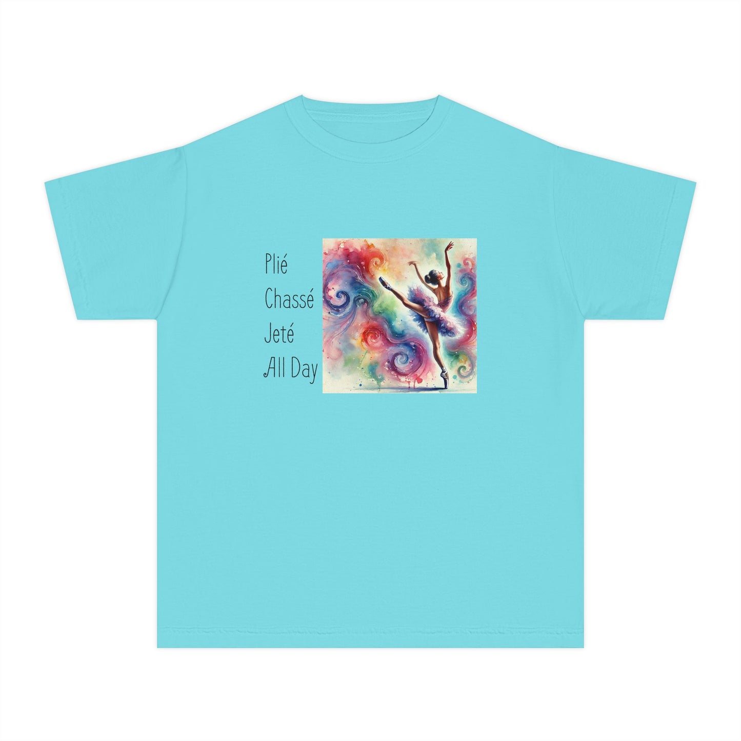 Plié Chassé Jeté All Day | Youth Midweight Tee