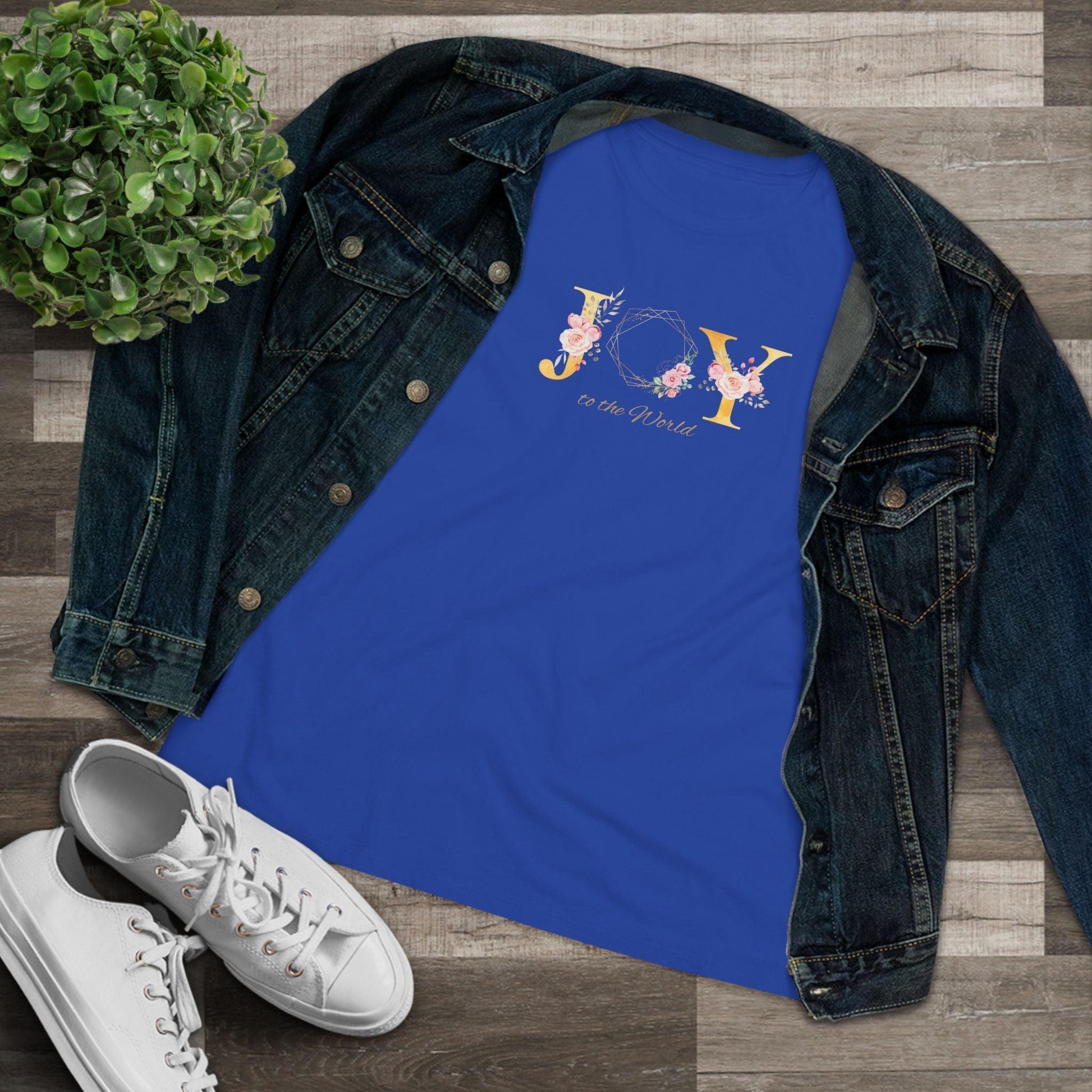 JOY to the World Women's Softstyle T-Shirt 🎄🌎💐 ✨ - Whippie's