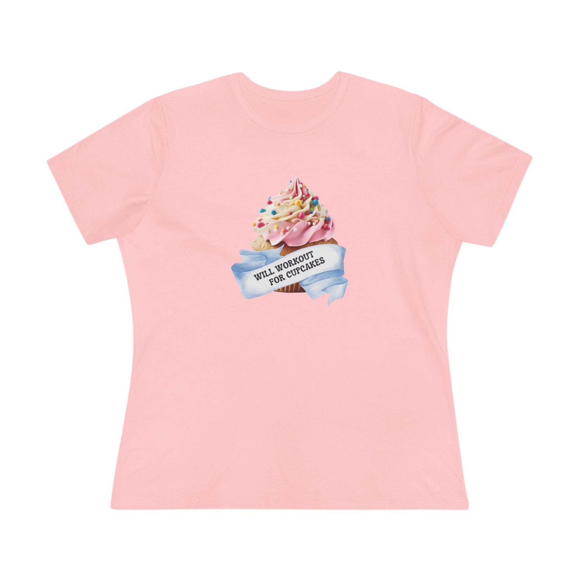 Will Workout for Cupcakes - Fuel Your Fitness! 🧁💪 Women's Softstyle Tee - Whippie's