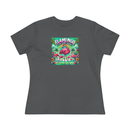Flamingo is My Spirit Animal - Women's Softstyle Tee - Whippie's