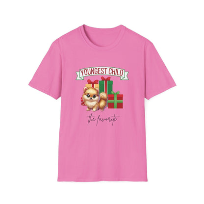 Youngest Child, The Favorite 🎁🐶 Pomeranian - Unisex Tee! 🎁👑 - Whippie's