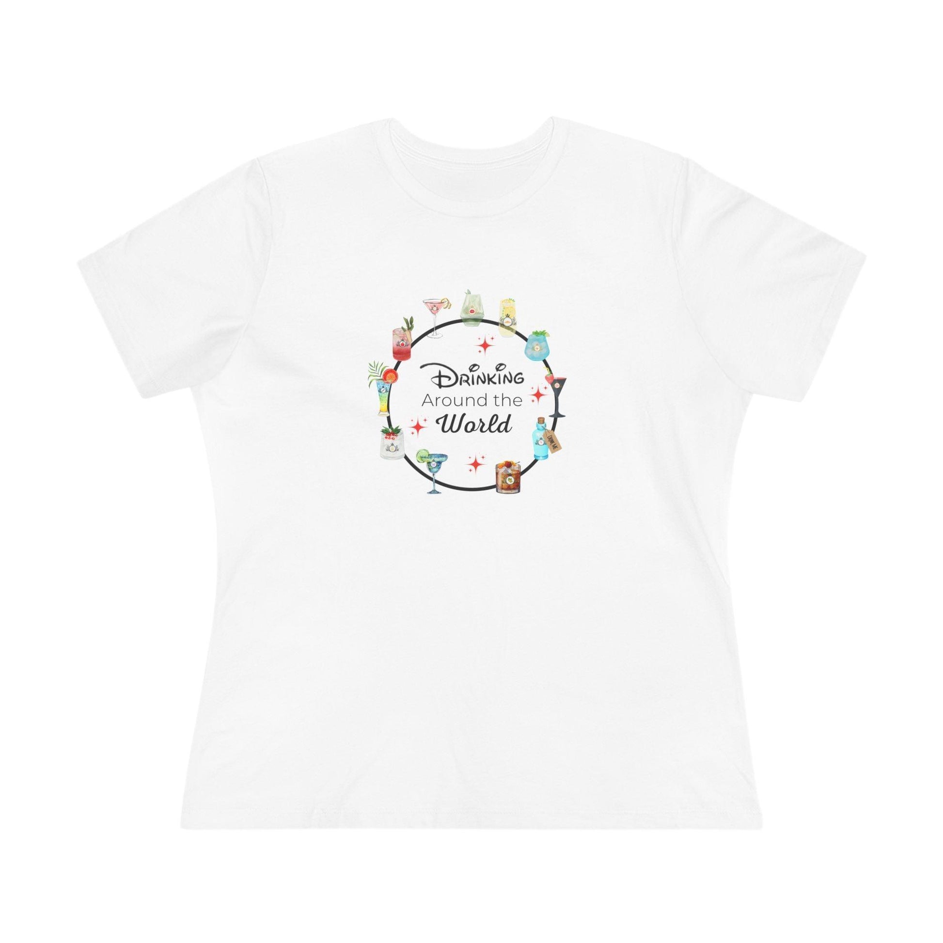 Drinking Around the World - Princess - Women's Softstyle Tee - Whippie's