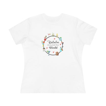 Drinking Around the World - Princess - Women's Softstyle Tee - Whippie's