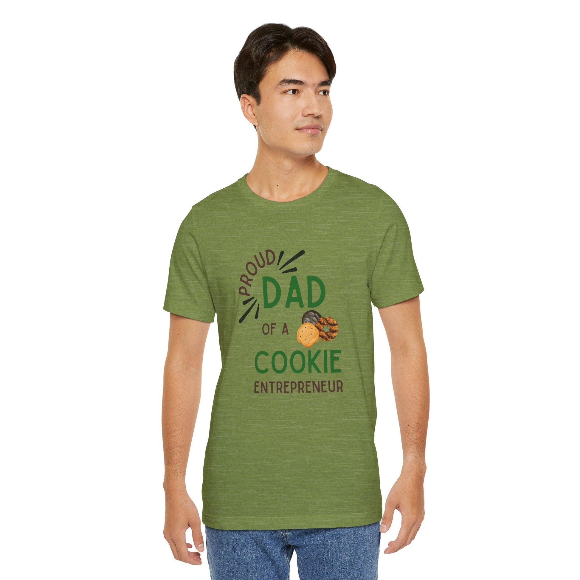 Proud Dad of a Cookie Entrepreneur - Unisex Jersey Tee Celebrate Your Little Cookie Boss! - Whippie's