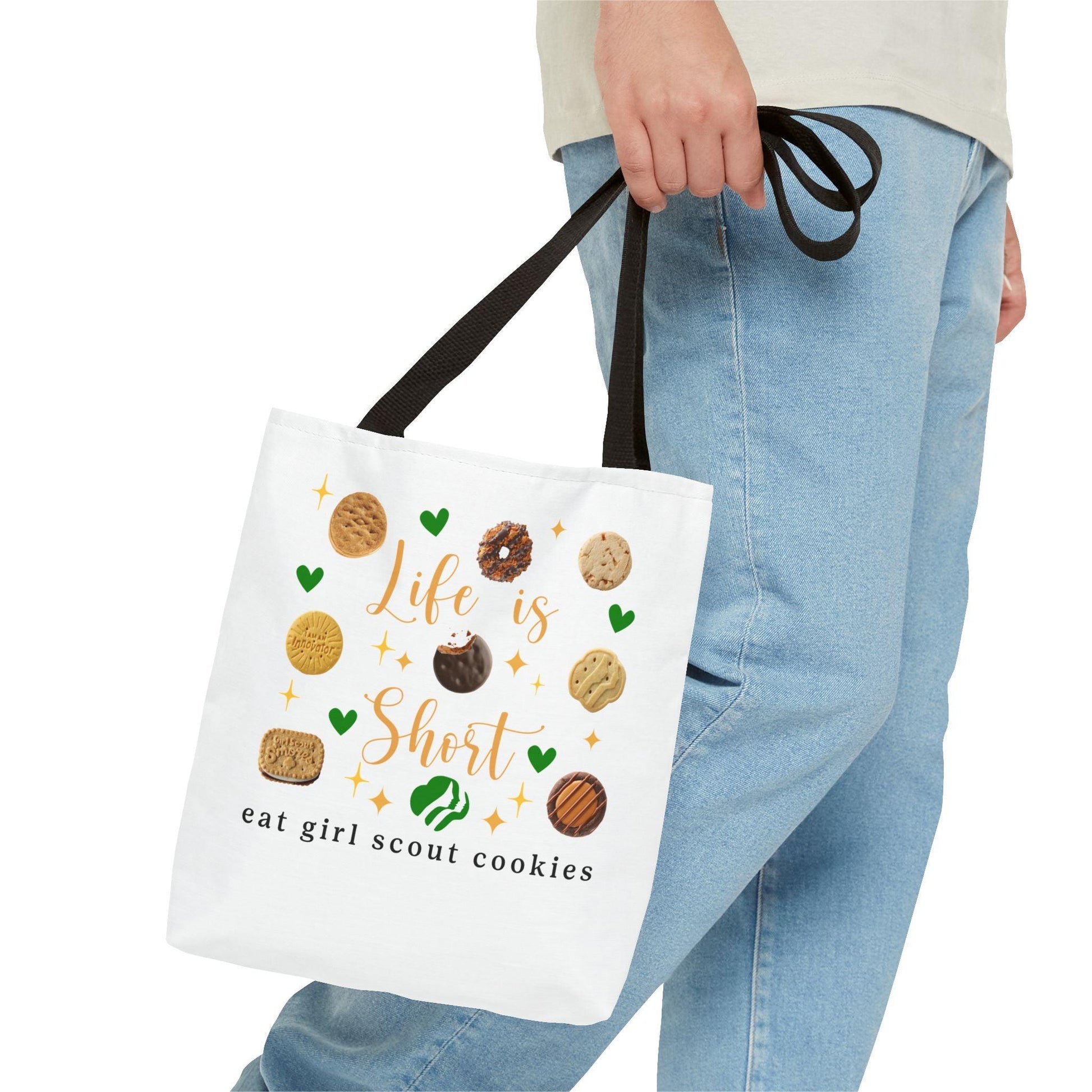 Life is Short, Eat Girl Scout Cookies Tote Bag 🍪❤️ - Whippie's