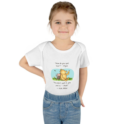 How Do You Spell Love? Baby Onesie - Feel the Love! 🍯❤️ - Whippie's