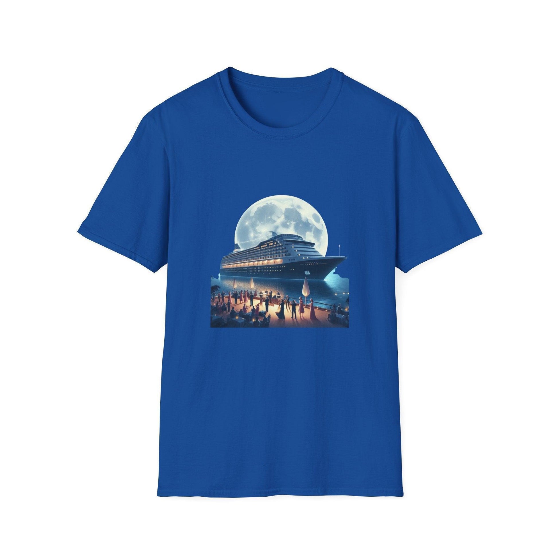 Moonlight Cruise Party 🛳️ Unisex T-Shirt - Dance the Night Away! 🌕 - Whippie's
