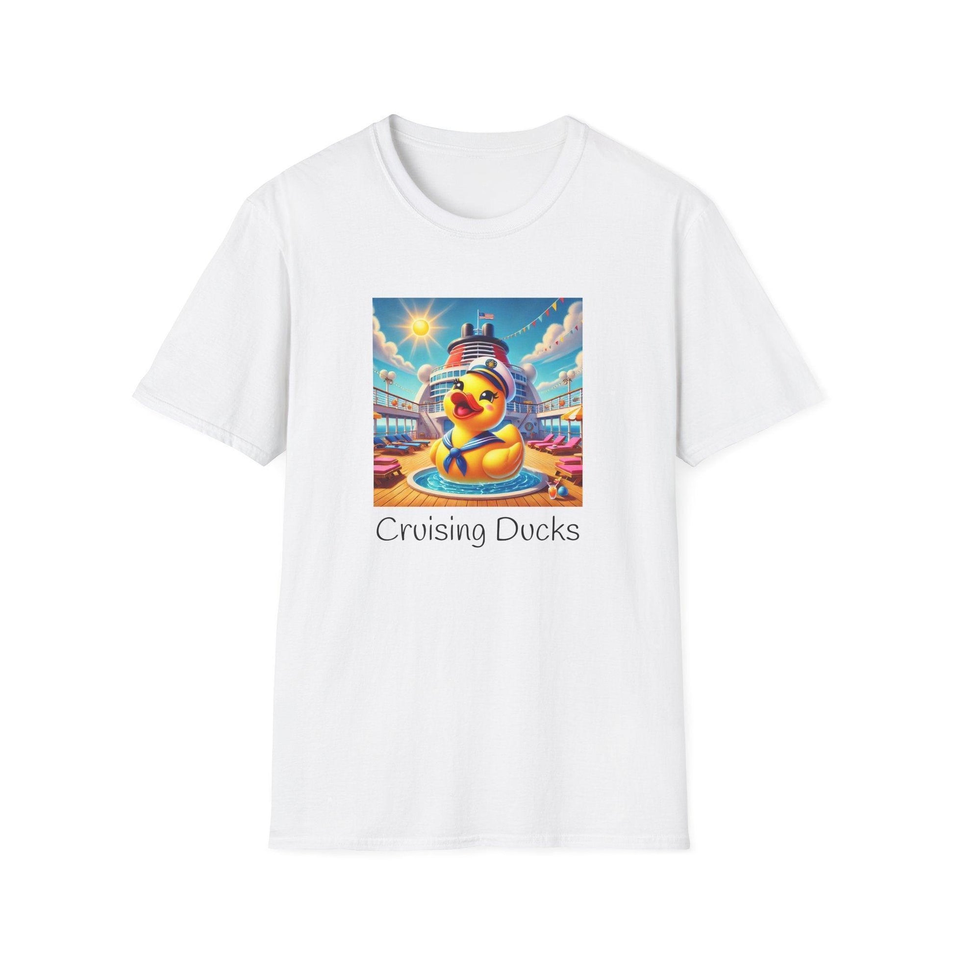 Duck on the Loose! Hilarious Cruise Ship Hide-and-Seek 🛳️ Unisex T-Shirt 🐤 - Whippie's