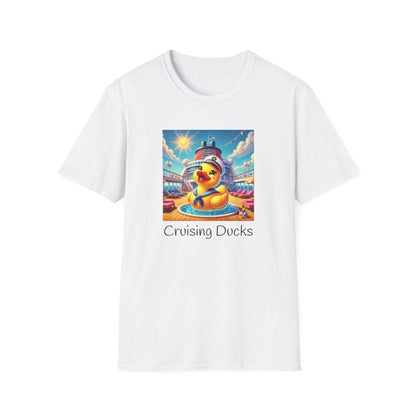 Duck on the Loose! Hilarious Cruise Ship Hide-and-Seek 🛳️ Unisex T-Shirt 🐤 - Whippie's