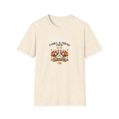 Thanksgiving Family & Friends Crew - Cheers to the Crew! 🦃🥂🍁 Unisex T-Shirt - Whippie's