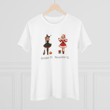 From Halloween to Holidays Women's Softstyle Tee 🎄🎃 - Whippie's