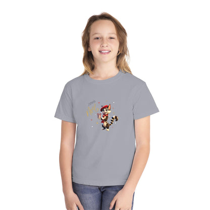 J'attends Noël 🐈‍⬛ Youth Midweight Tee 🎄 A purr-fectly Parisian Christmas for your little one! - Whippie's