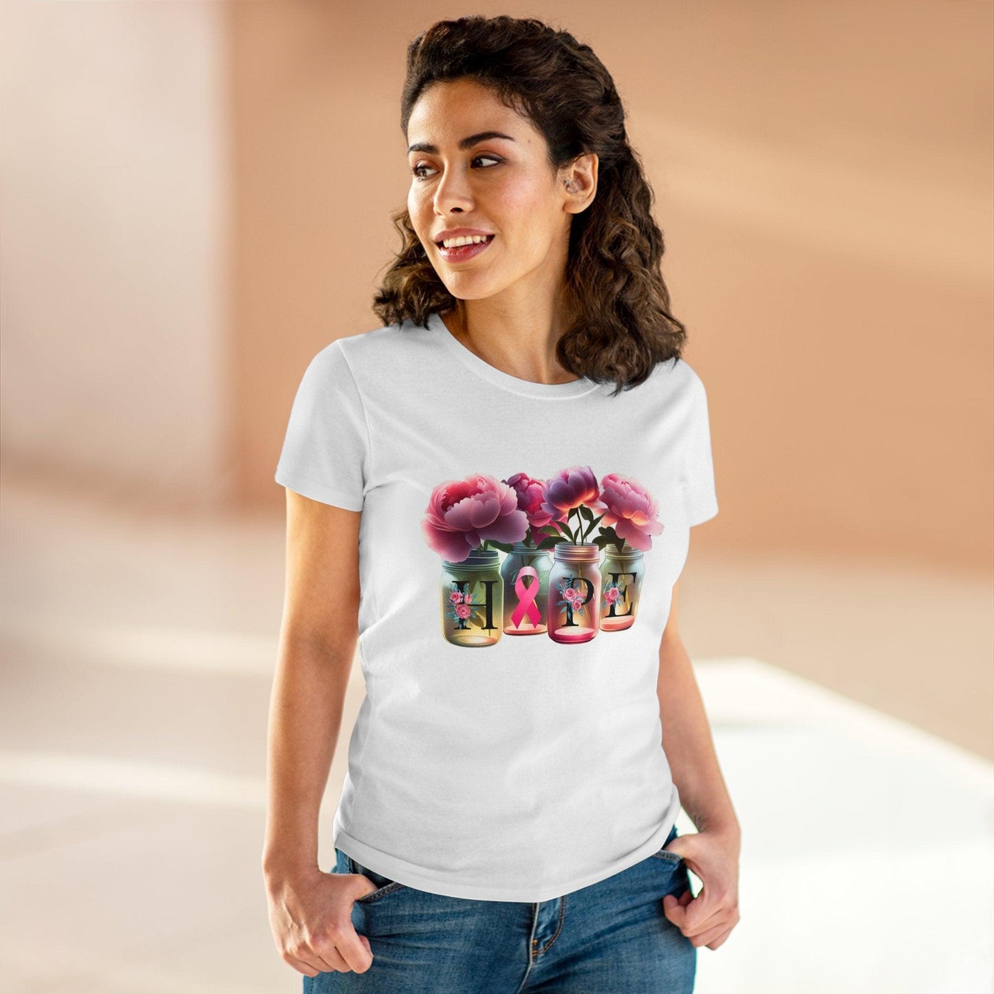 🌸 HOPE 🎀 Women's Tee 💖 A symbol of strength and resilience. - Whippie's