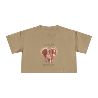 "Without Dance, What's the Pointe?" Women's Crop Top - Dance with Passion! 🩰 - Whippie's