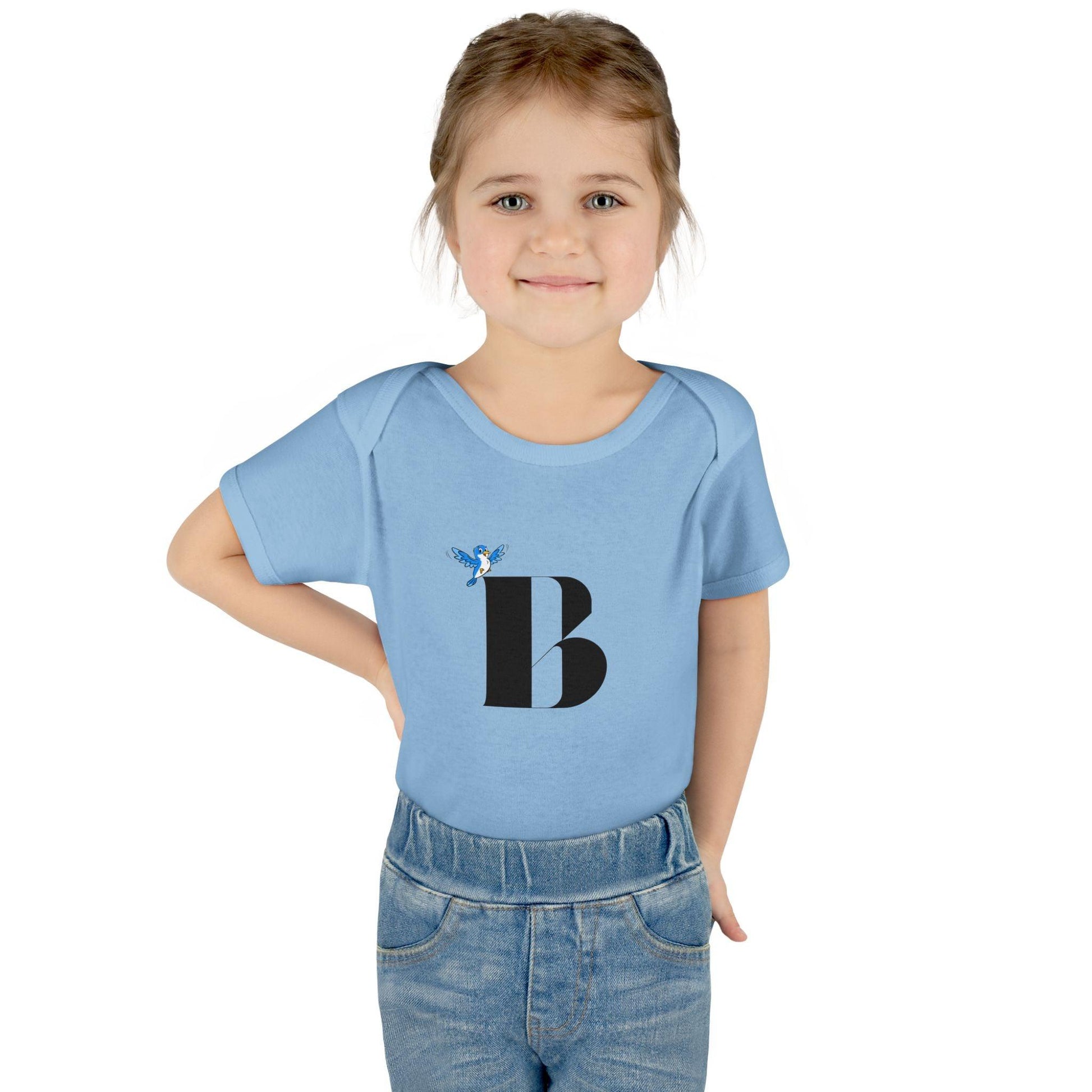 Alphabet Adventures: Letter B - Beautiful Bluebird Baby Onesie B is for Beautiful Bluebird! - Whippie's