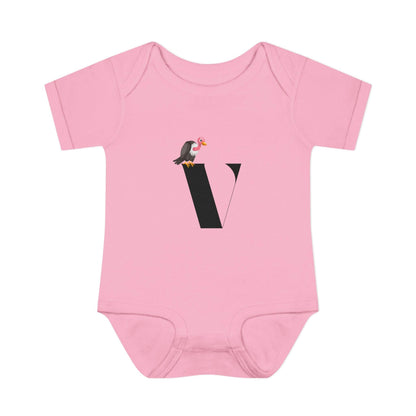 Alphabet Adventures: Letter V - Vivacious Vulture Baby Onesie V is for Vivacious Vulture! - Whippie's
