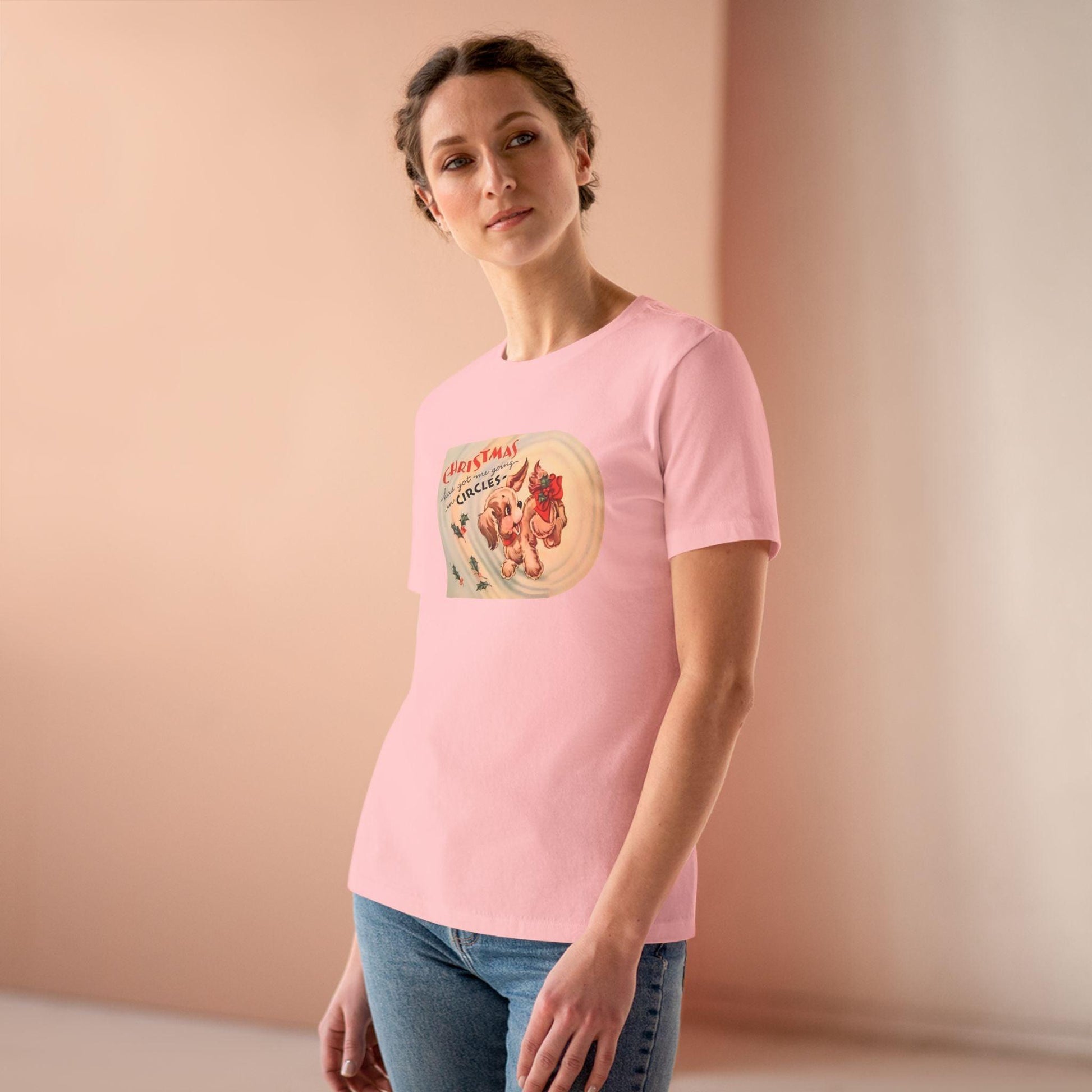 Christmas Has Me Going in Circles - Women's Softstyle Tee - Whippie's