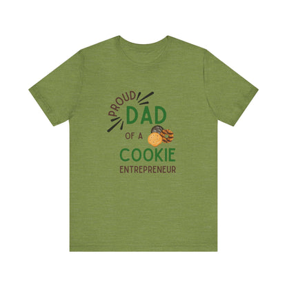 Proud Dad of a Cookie Entrepreneur - Unisex Jersey Tee Celebrate Your Little Cookie Boss! - Whippie's