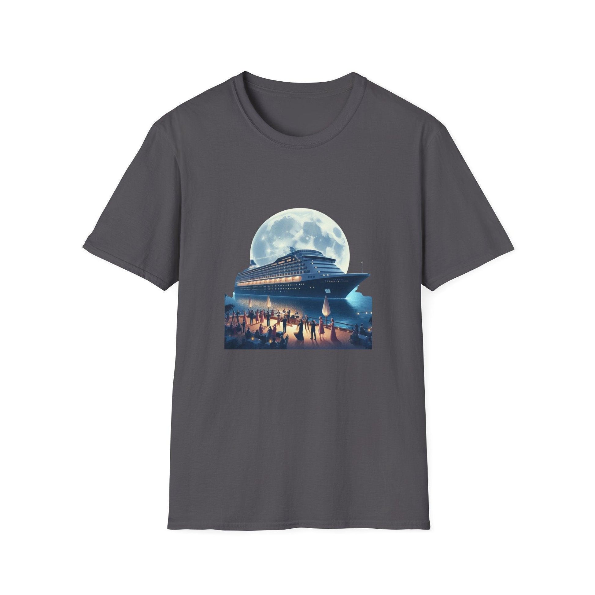 Moonlight Cruise Party 🛳️ Unisex T-Shirt - Dance the Night Away! 🌕 - Whippie's