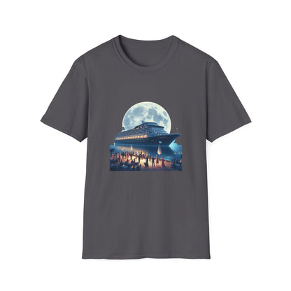 Moonlight Cruise Party 🛳️ Unisex T-Shirt - Dance the Night Away! 🌕 - Whippie's