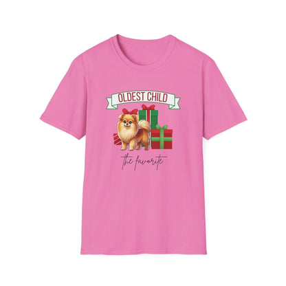 Oldest Child, The Favorite 🎁🐶 Pomeranian - Unisex Tee! 🎁👑 - Whippie's