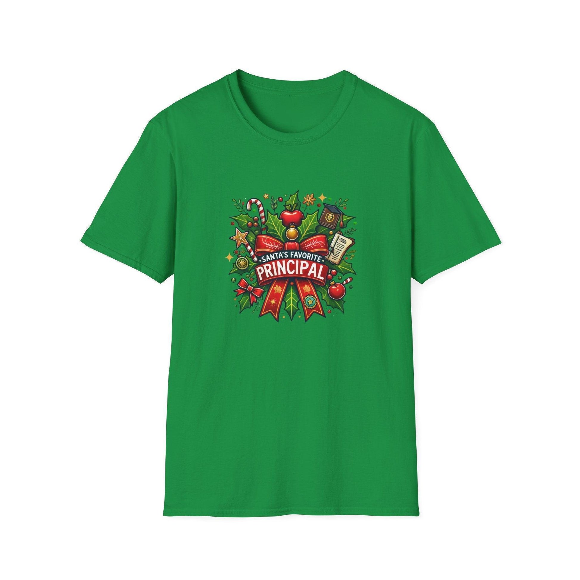 Santa's Favorite School Principal Unisex Tee 🍎🎅 - Whippie's