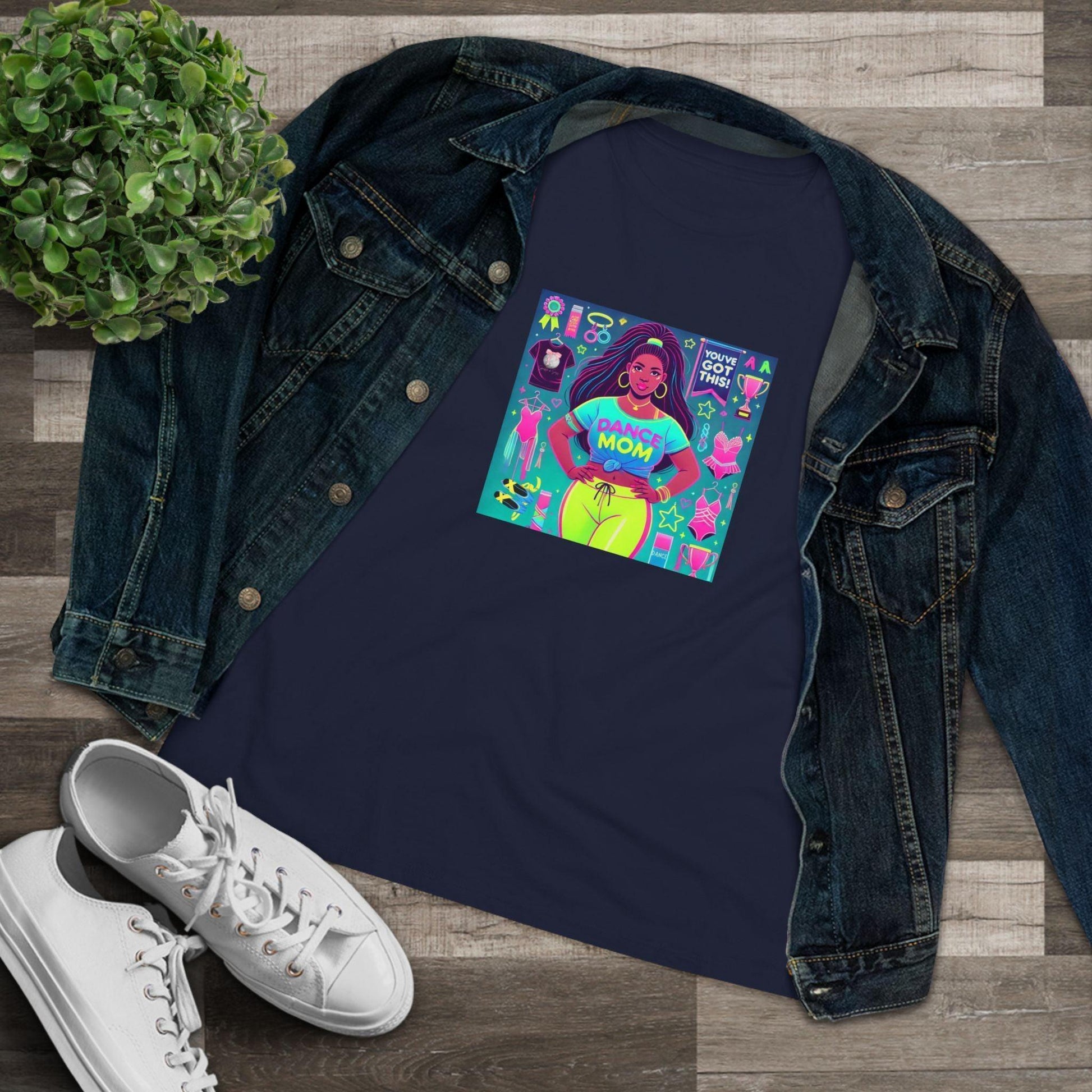 Dance Mom: You've Got This - Darker Skin Tone Mom - Curvy - Women's Softstyle Tee - Whippie's