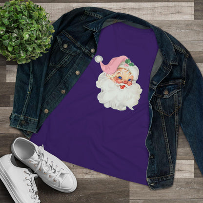 Blue-Eyed Santa Tee - Santa's Got the Blues (and We Love It!) 💙🎅 - Women's Softstyle Tee - Whippie's