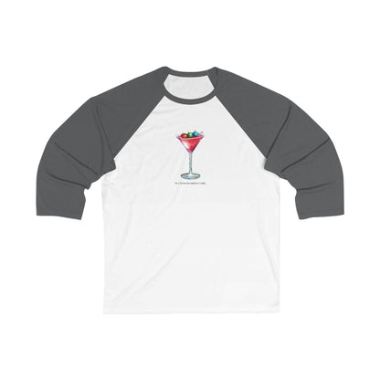 My Christmas Spirit is Vodka 🍸🎄 - Unisex 3/4 Sleeve T-shirt - Whippie's