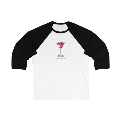 My Christmas Spirit is Vodka 🍸🎄 - Unisex 3/4 Sleeve T-shirt - Whippie's