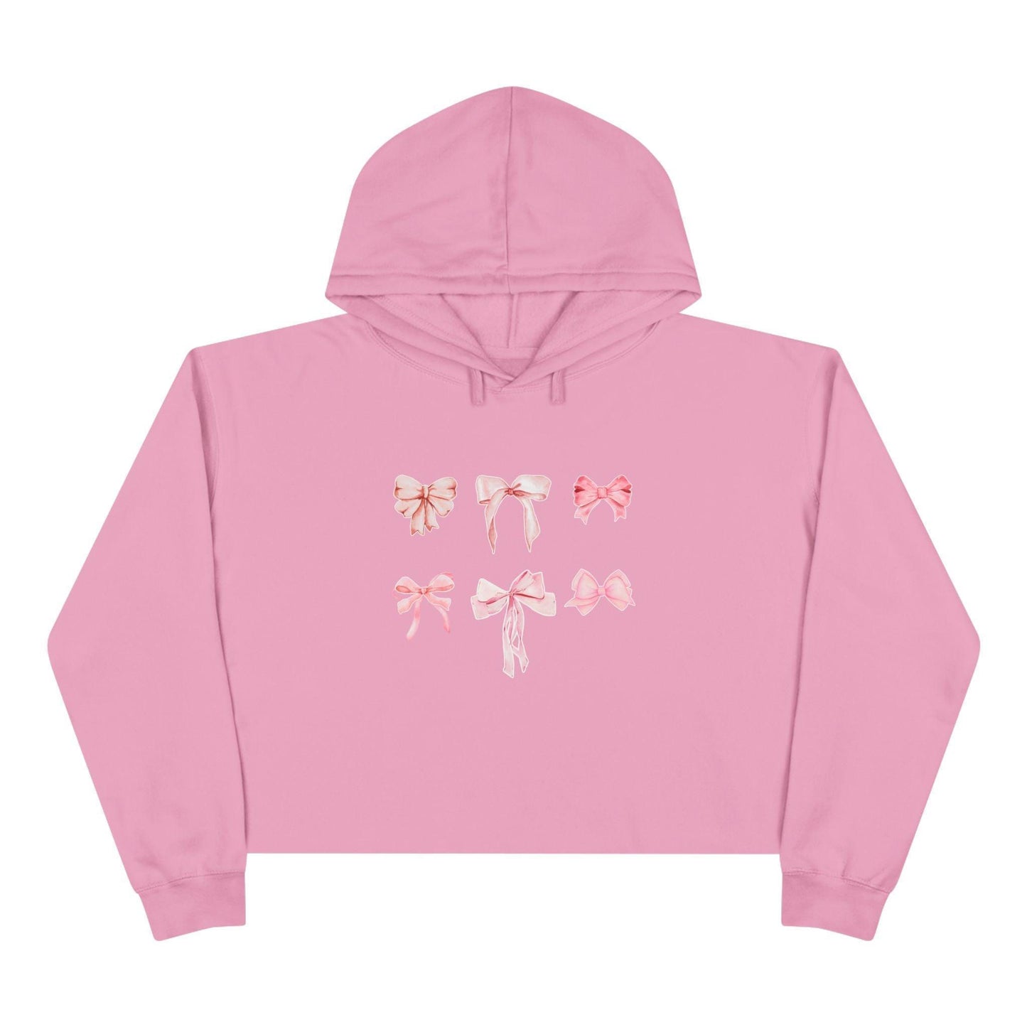 Pink Bow Power Cropped Hoodie - Bow-tiful and Cozy 🎀💖 - Whippie's