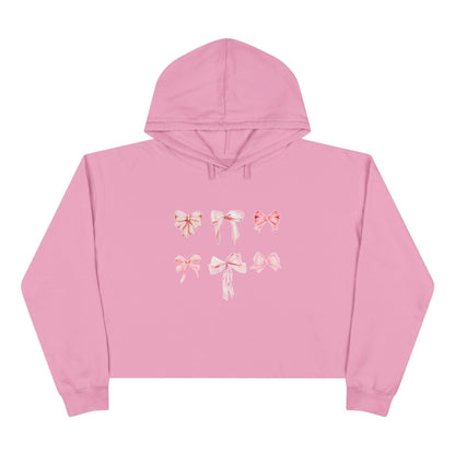 Pink Bow Power Cropped Hoodie - Bow-tiful and Cozy 🎀💖 - Whippie's