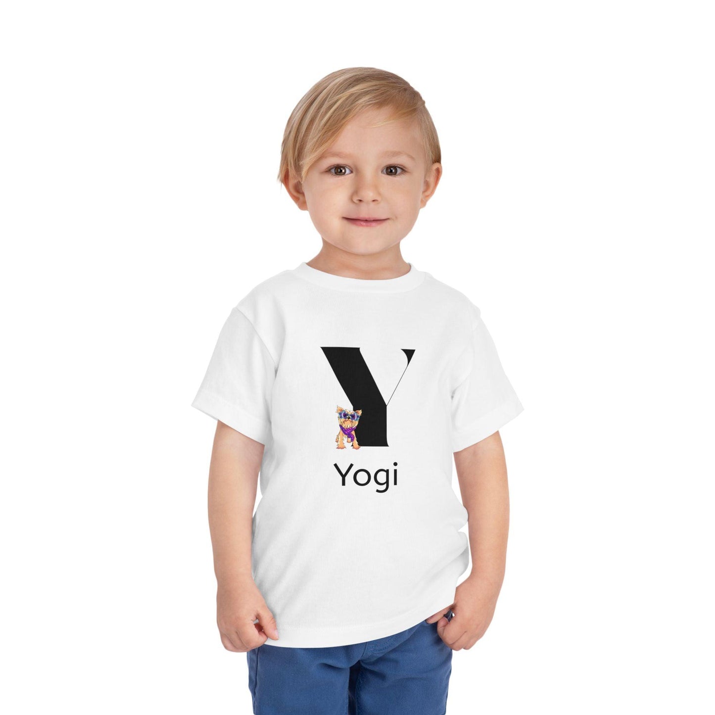 Alphabet Adventures: Letter Y - Yappy Yorkie Toddler Tee - Personalizable - Whippie's