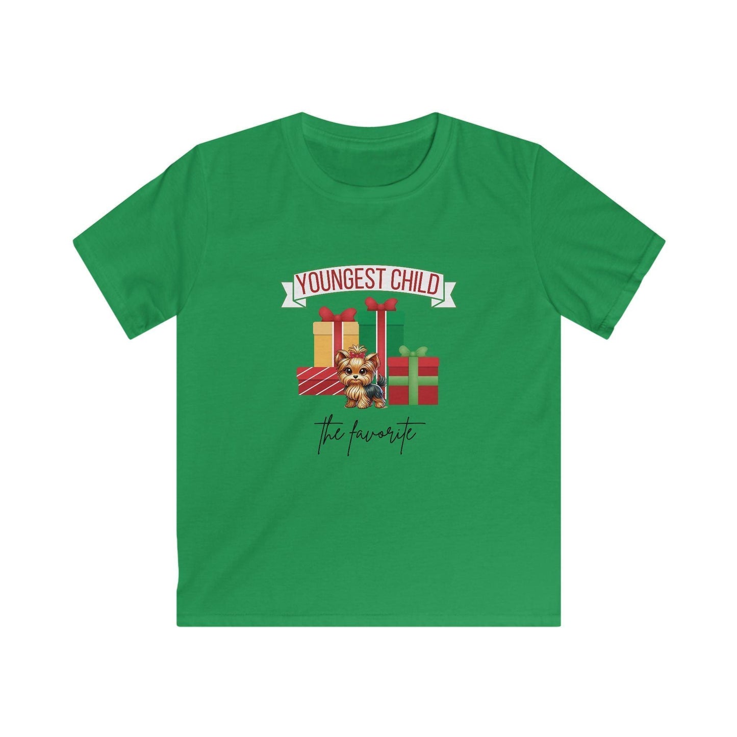 Youngest Child, The Favorite 🎁🐶Yorkie - Kids' Tee! 🎁👑 - Whippie's