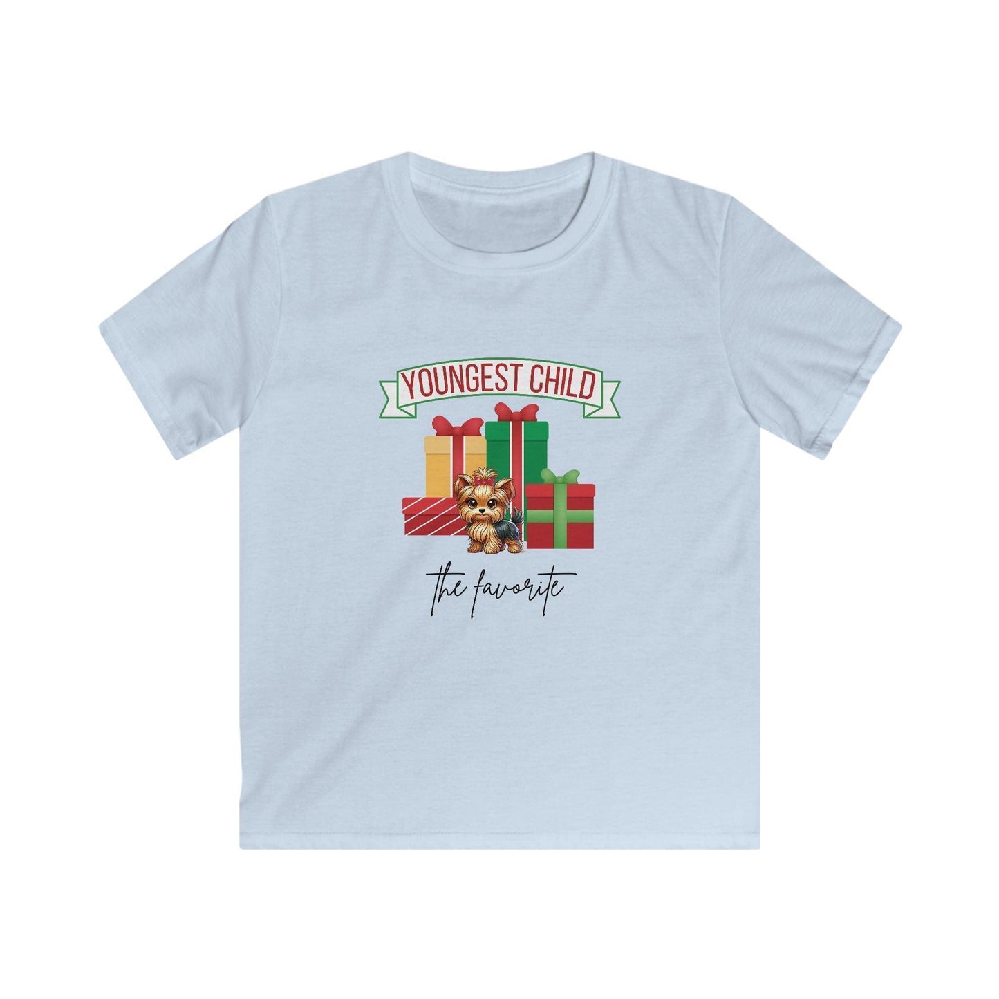 Youngest Child, The Favorite 🎁🐶Yorkie - Kids' Tee! 🎁👑 - Whippie's
