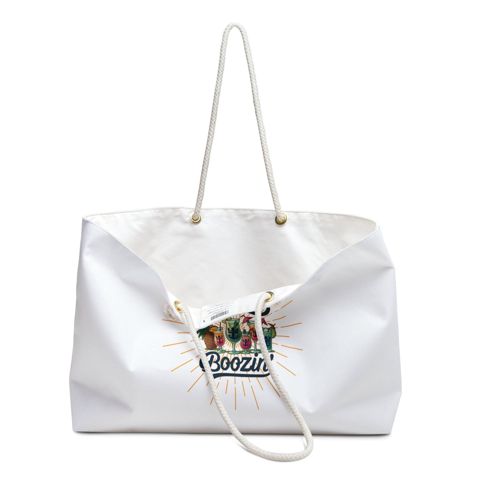 Cruisin' & Boozin' Oversized Weekender Tote Bag 🍹👜 - Whippie's