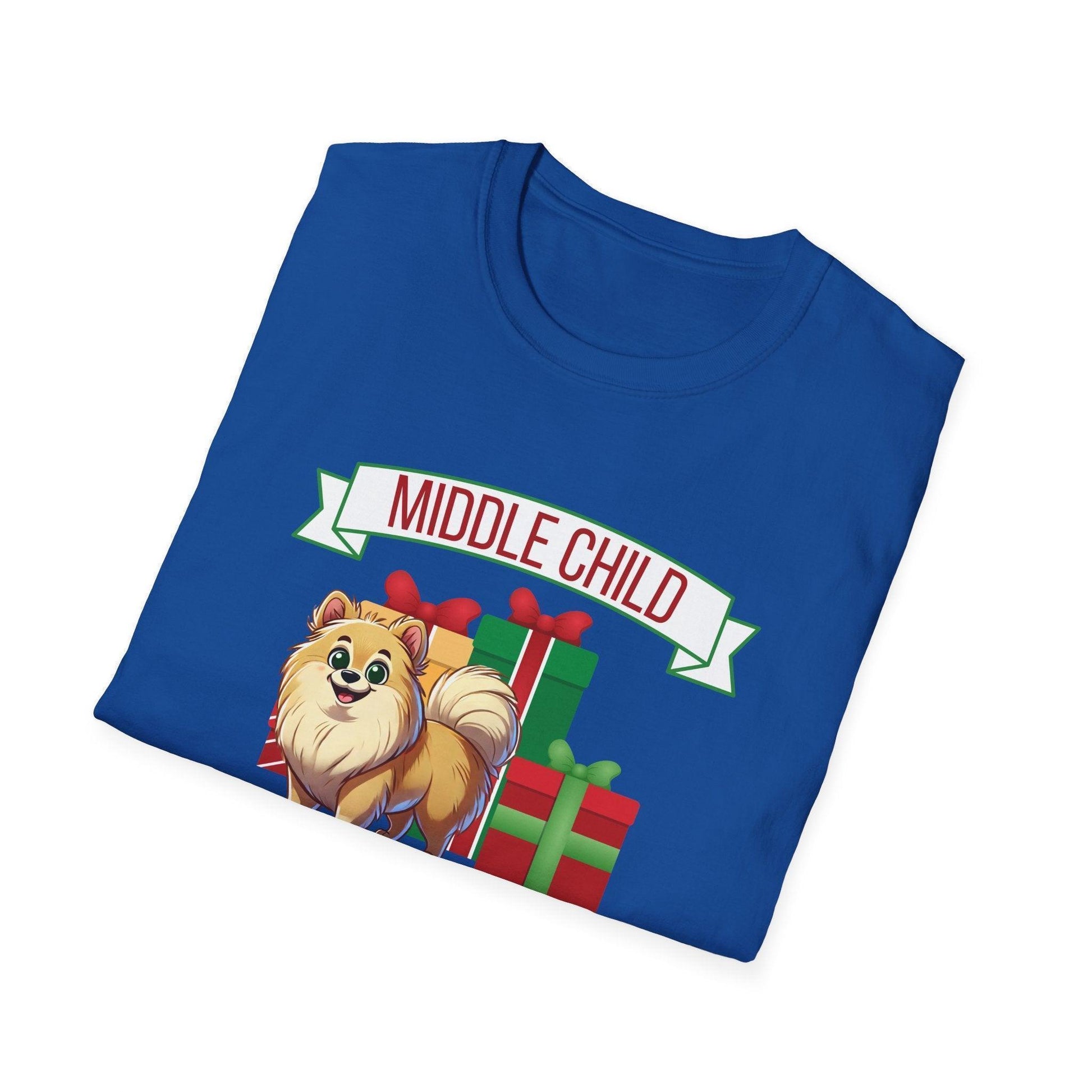 Middle Child, The Favorite 🎁🐶 Pomeranian - Unisex Tee! 🎁👑 - Whippie's