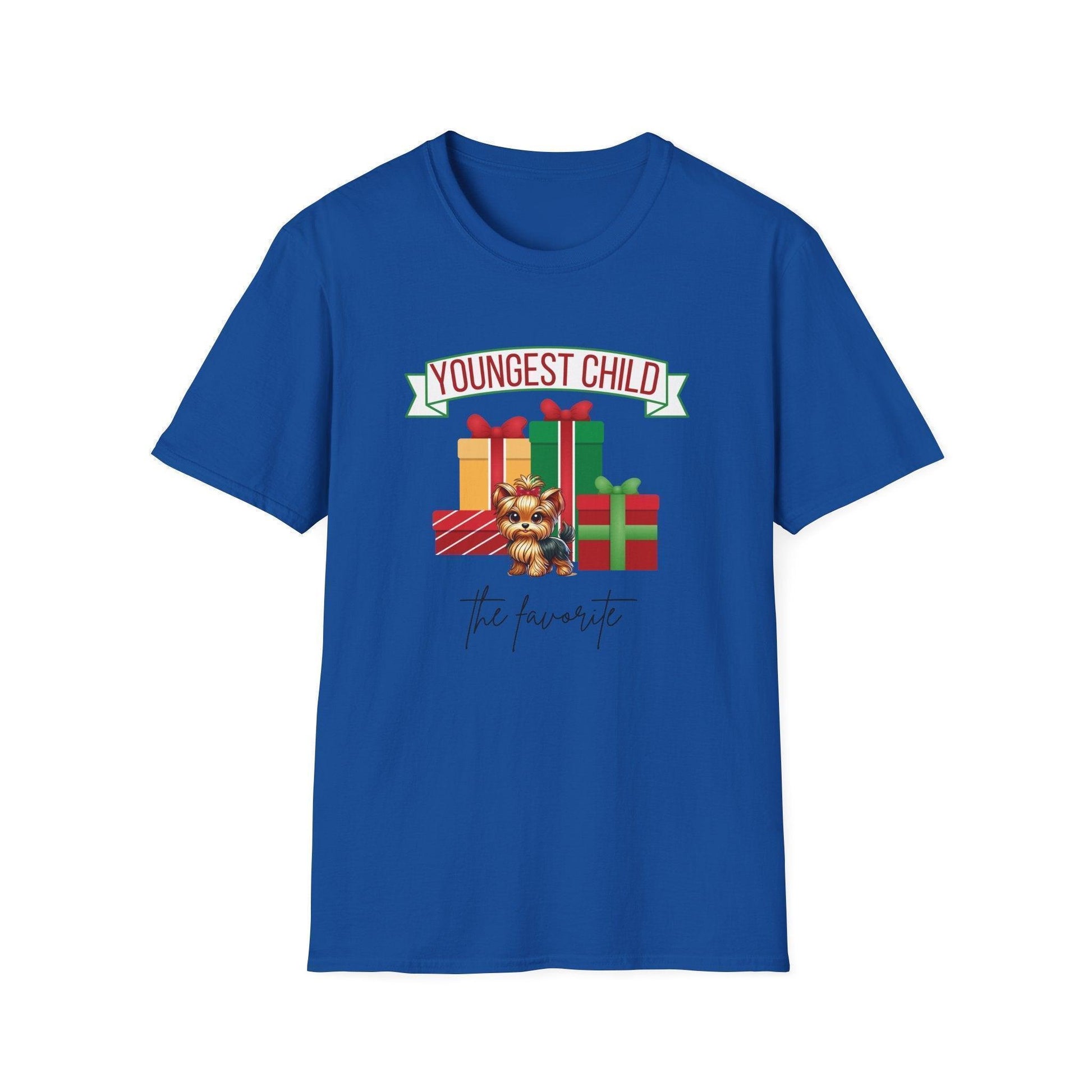 Youngest Child, The Favorite 🎁🐶 Yorkie - Unisex Tee! 🎁👑 - Whippie's