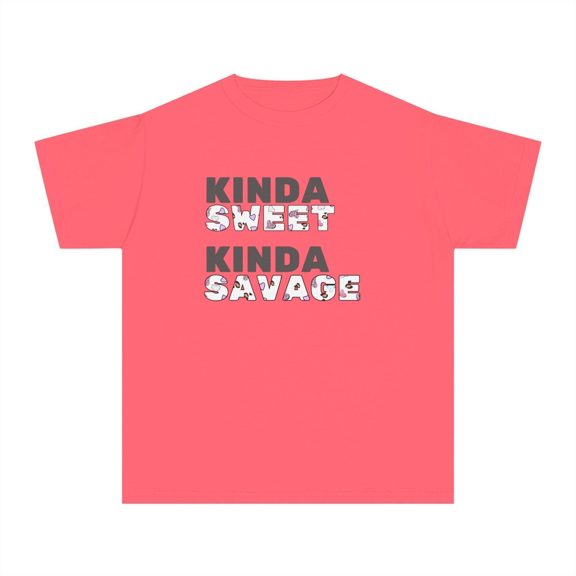 ✨ Kinda SWEET Kinda SAVAGE 😎 Youth Midweight Tee 💖 - Whippie's