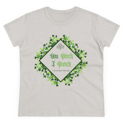 🍀 You Pinch I Punch 🍀 Women's Tee ☘️ A touch of Irish luck! - Whippie's