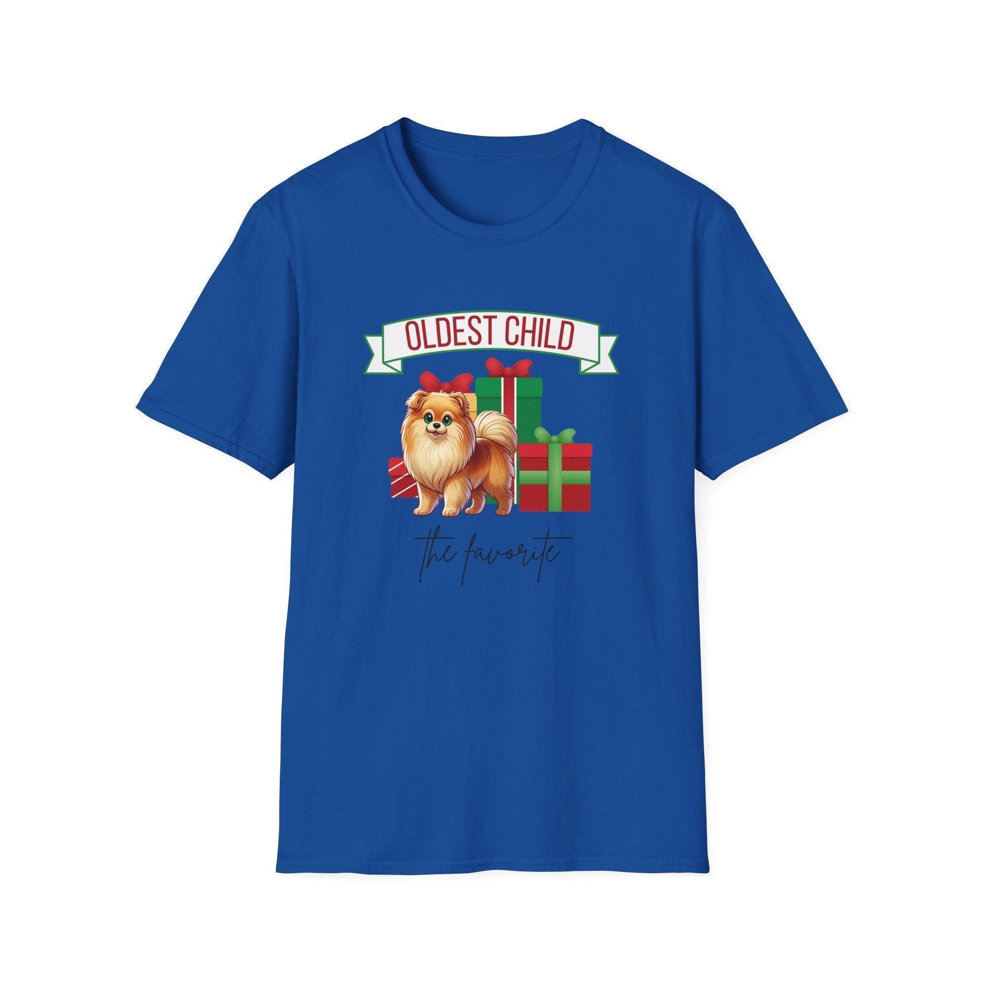 Oldest Child, The Favorite 🎁🐶 Pomeranian - Unisex Tee! 🎁👑 - Whippie's