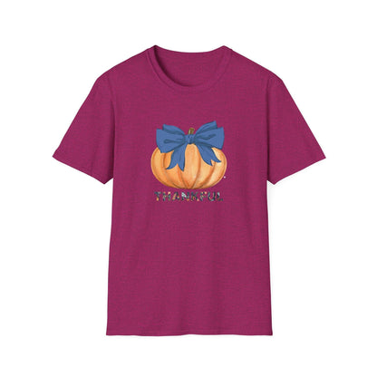 Thankful Pumpkin Tee - A Heart Full of Gratitude! 🧡💙 Unisex Tee - Whippie's