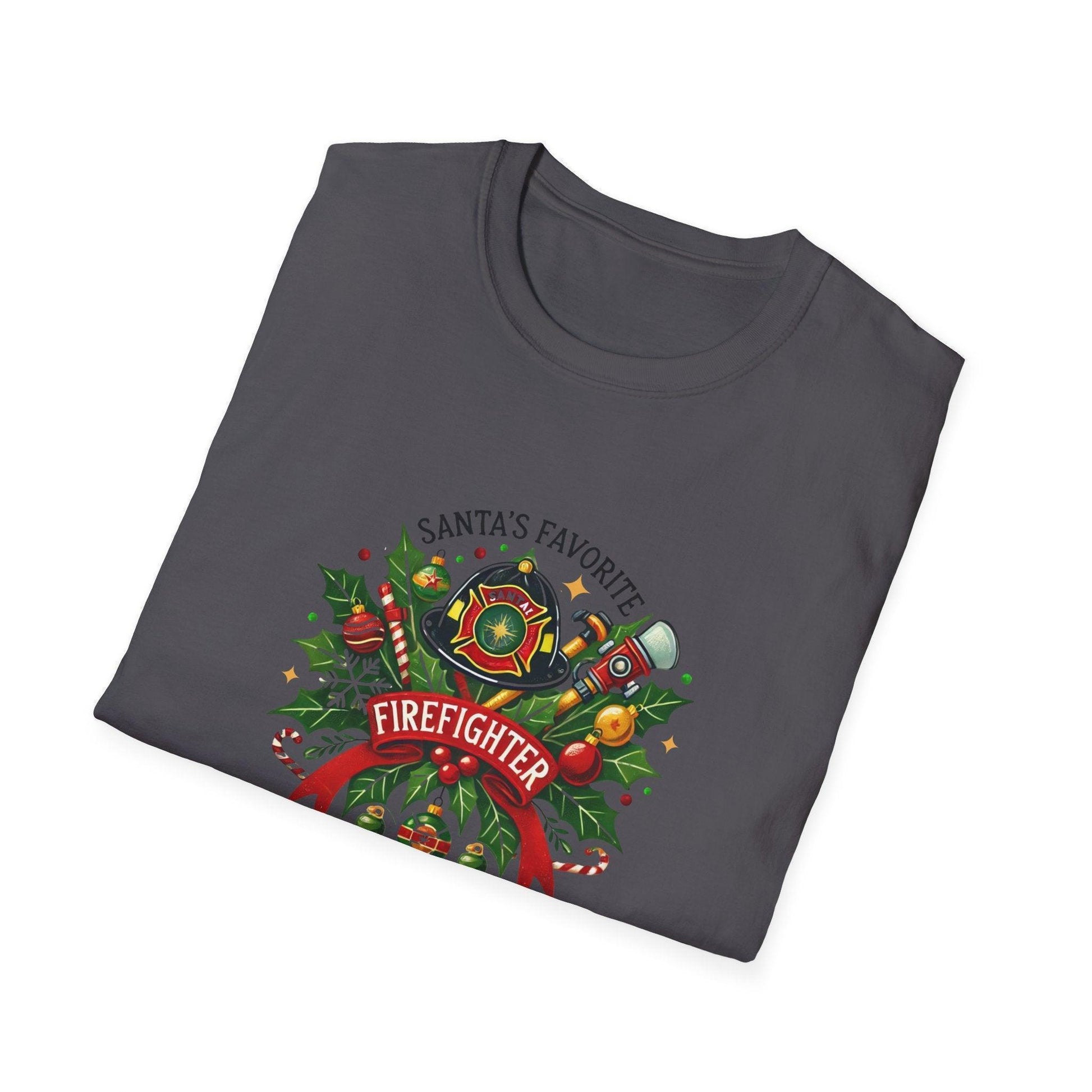 Santa's Favorite Firefighter Unisex Tee 🔥🎅 - Whippie's